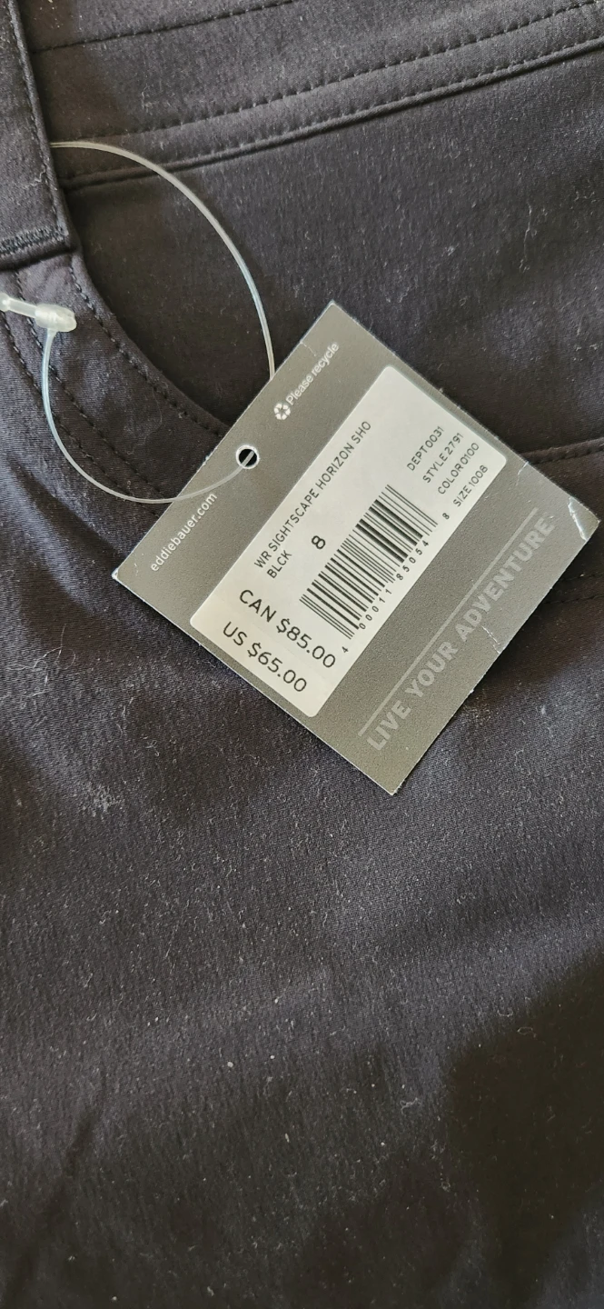 New Eddie Bauer Women's Size 8 Black Shorts - photo 3