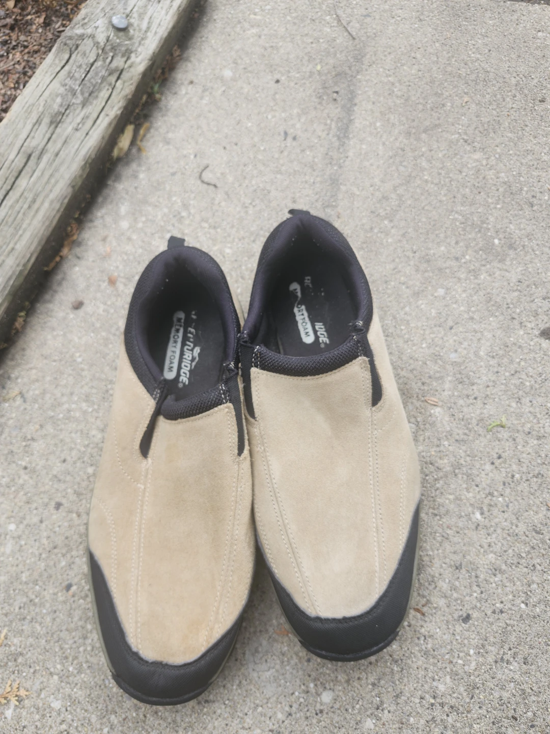 Easy Spirit Mules Tan Suede Memory Foam Slip-On Shoes