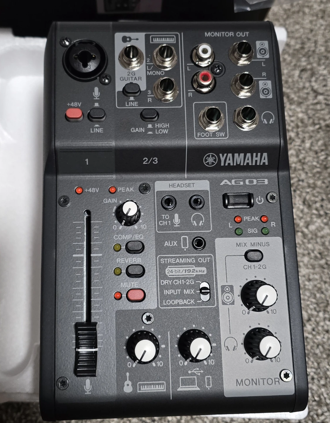 Yamaha AG03 Mk2 Live Streaming Mixer