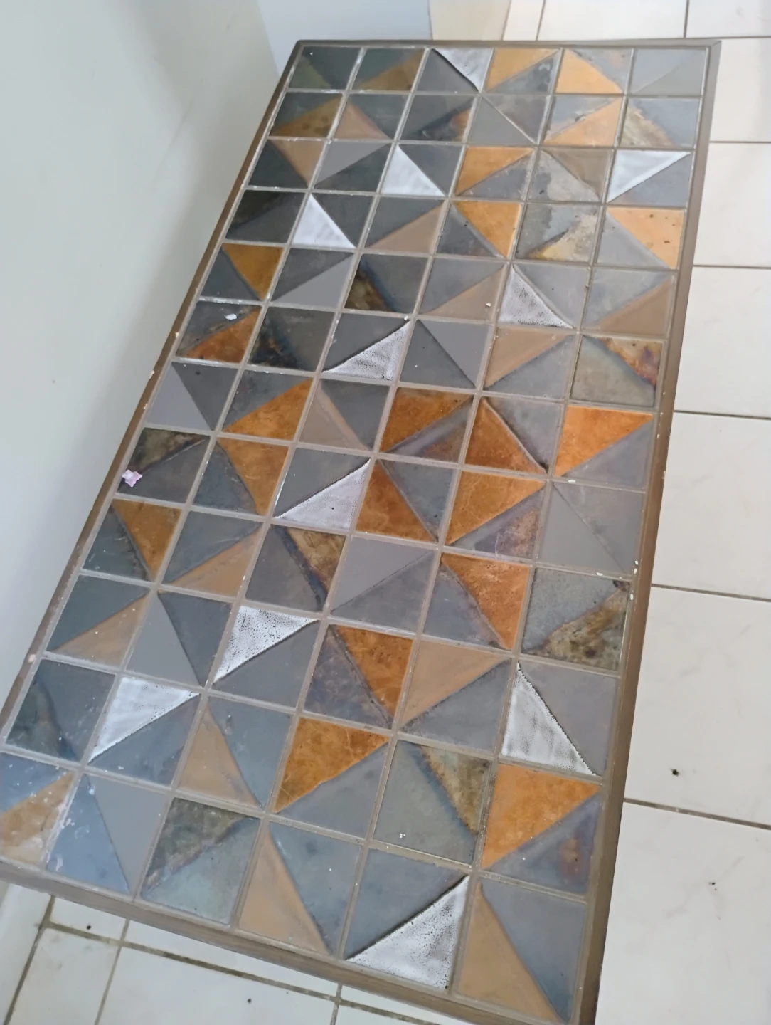 Mid-Century Modern Coffee Table with Tile Top - photo 3