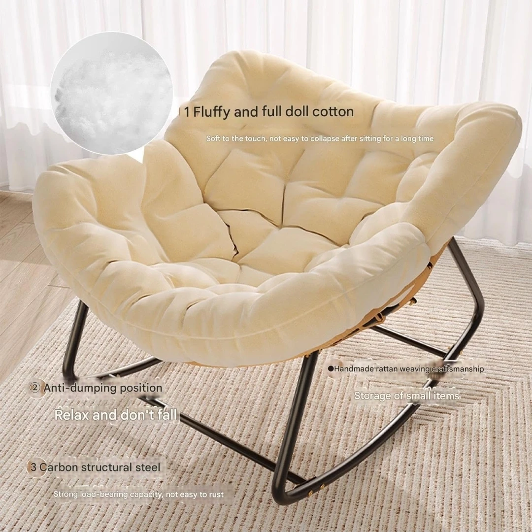Comfortable Rocking Chair - Cream - photo 5