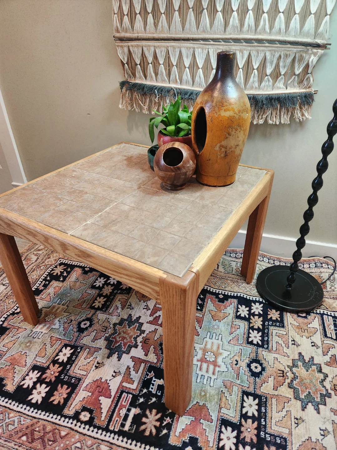 SOLID WOOD Tiled Top Coffee OR end Table - photo 3