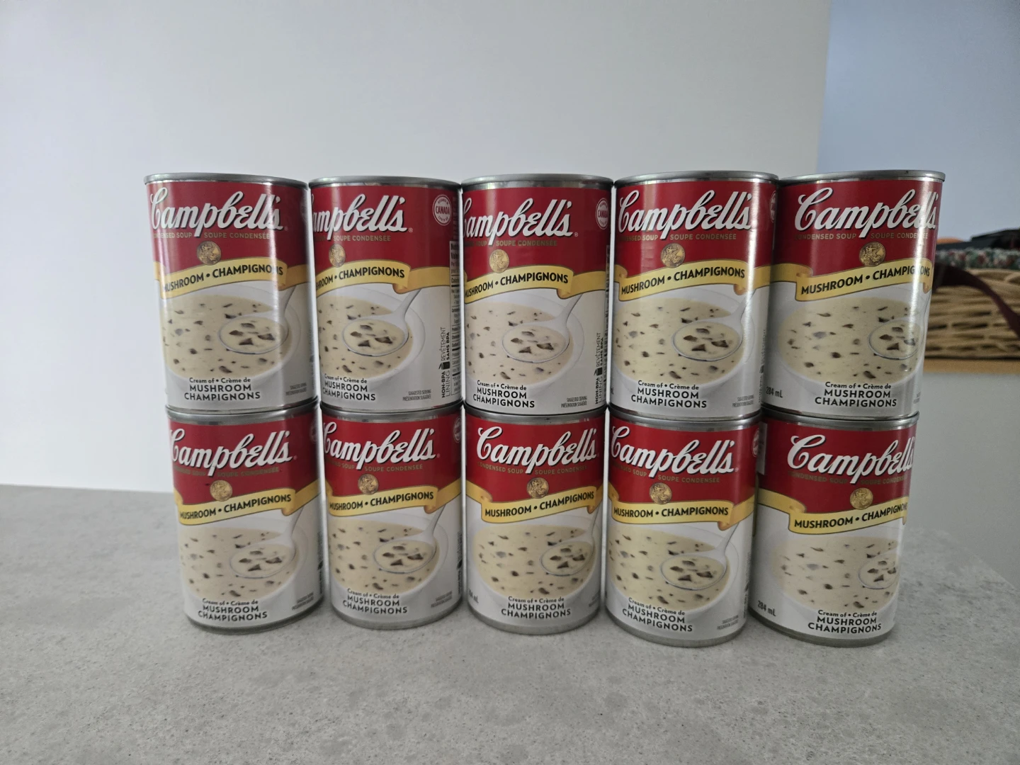 Campbell's Cream of Mushroom Soup - 10 cans ⚽️