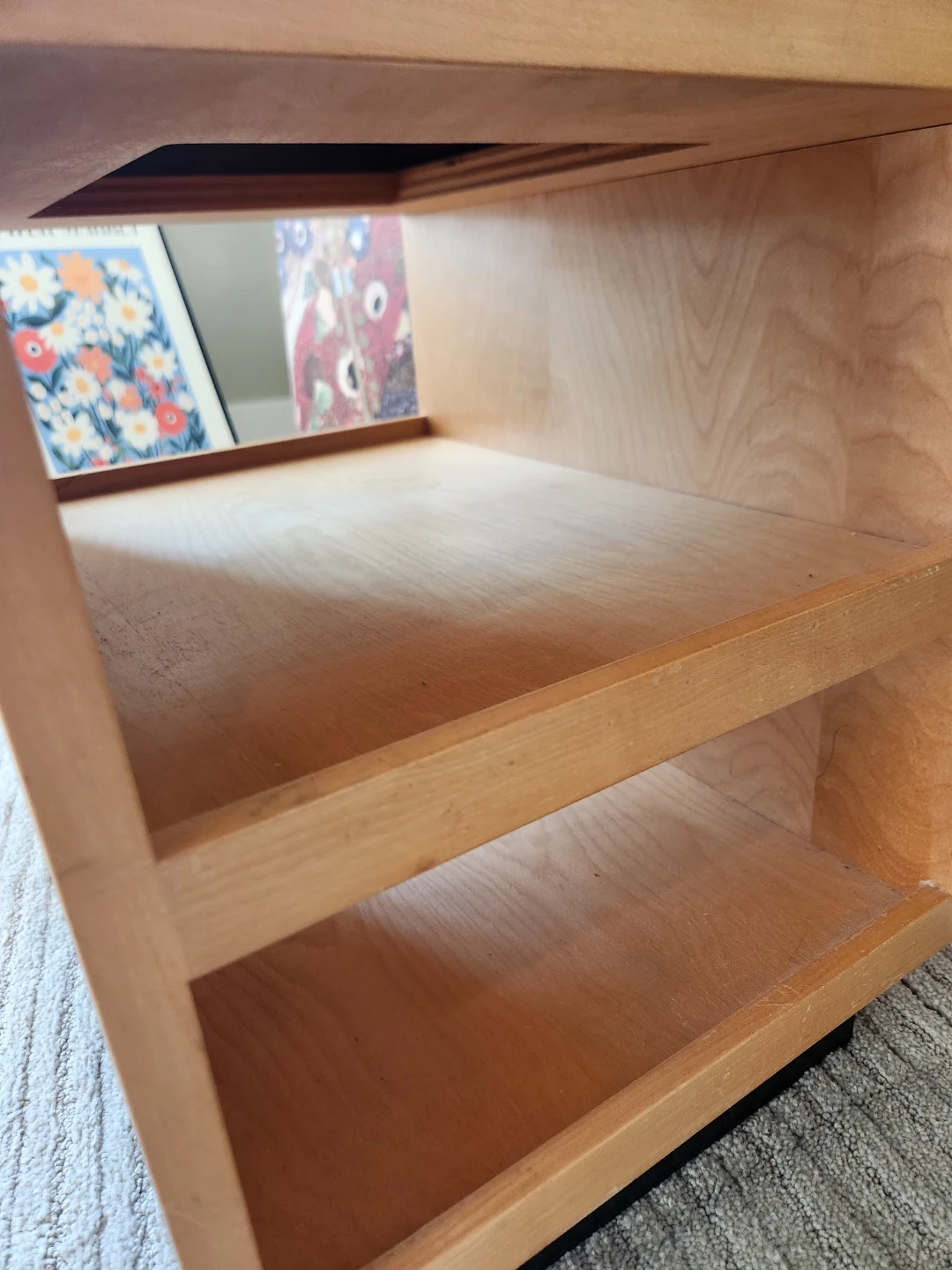 Danish style minimalist Table OR night stand with removable tray - photo 2