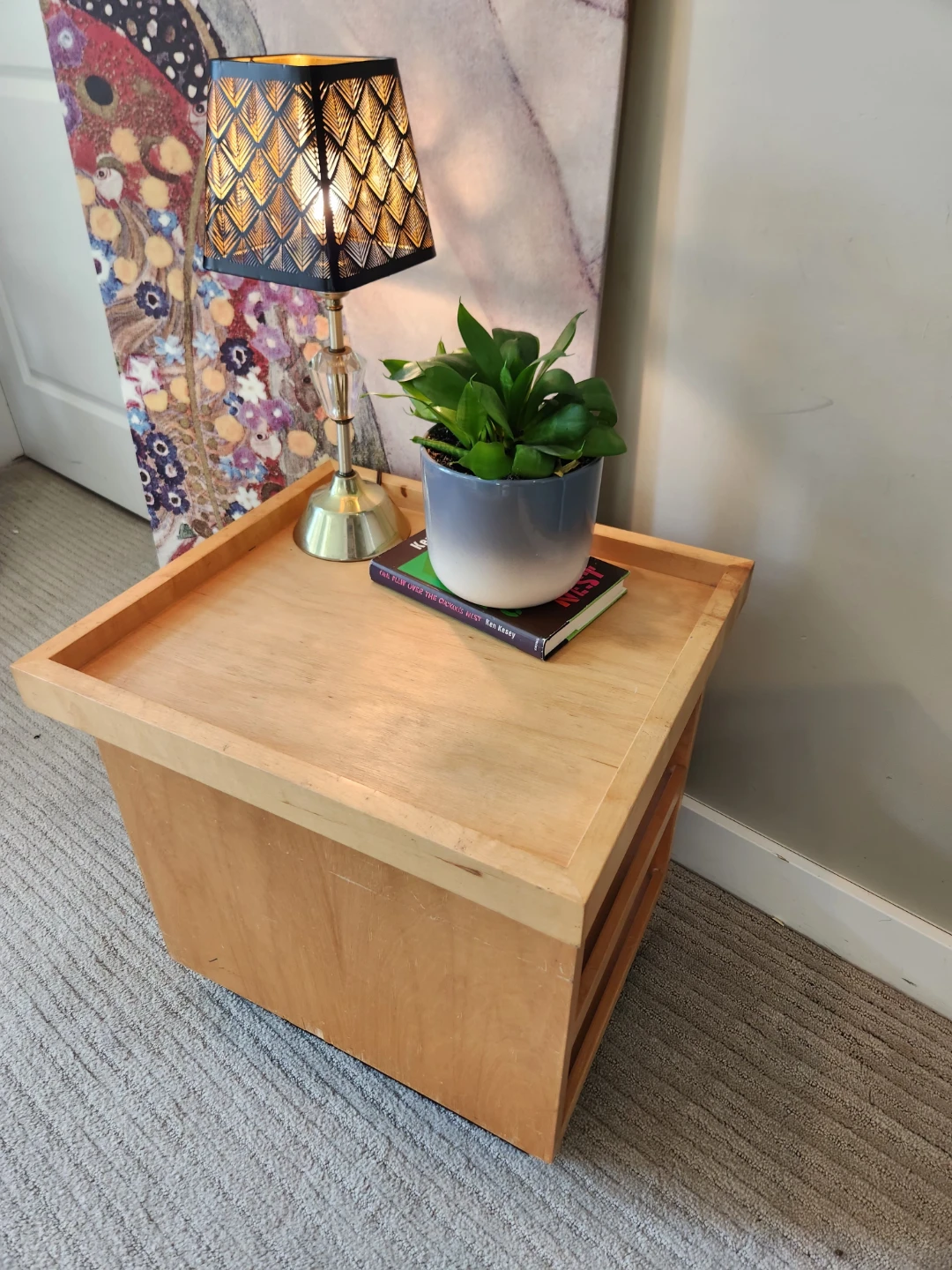 Danish style minimalist Table OR night stand with removable tray - photo 4
