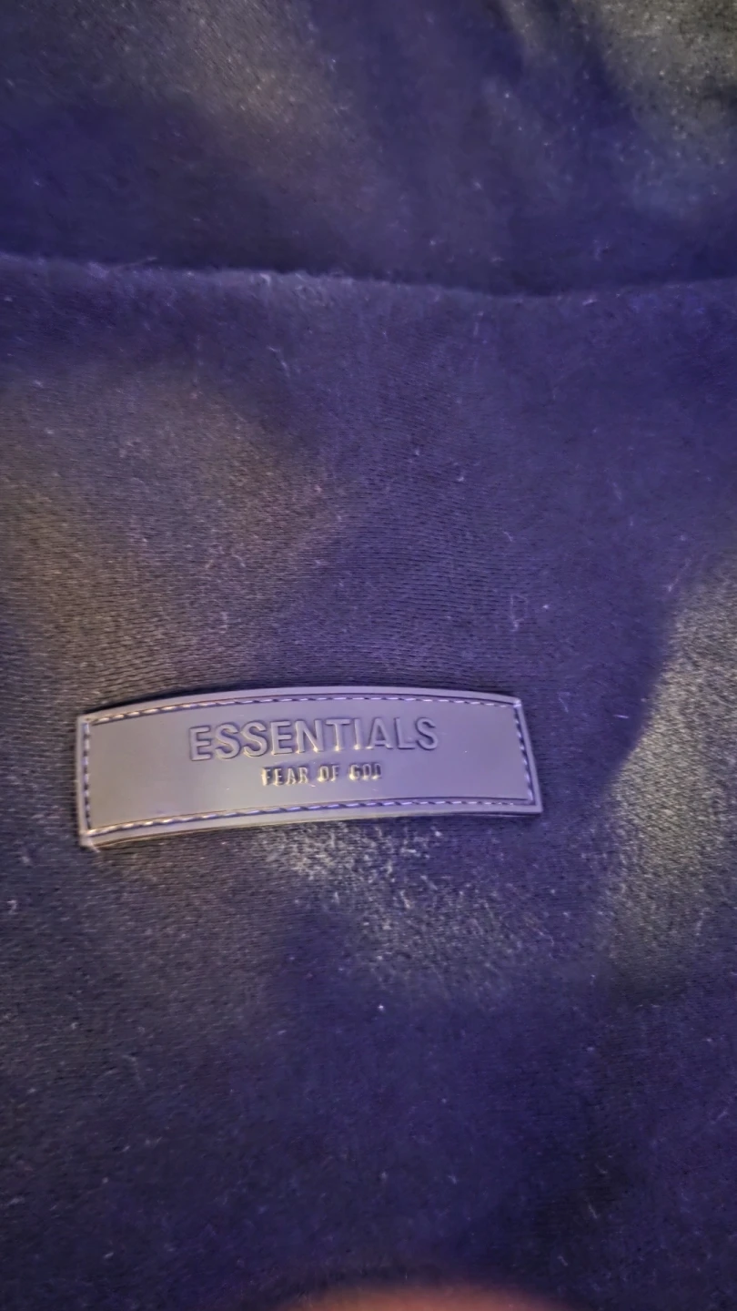 ESSENTIALS FEAR OF GOD Black Hoodie