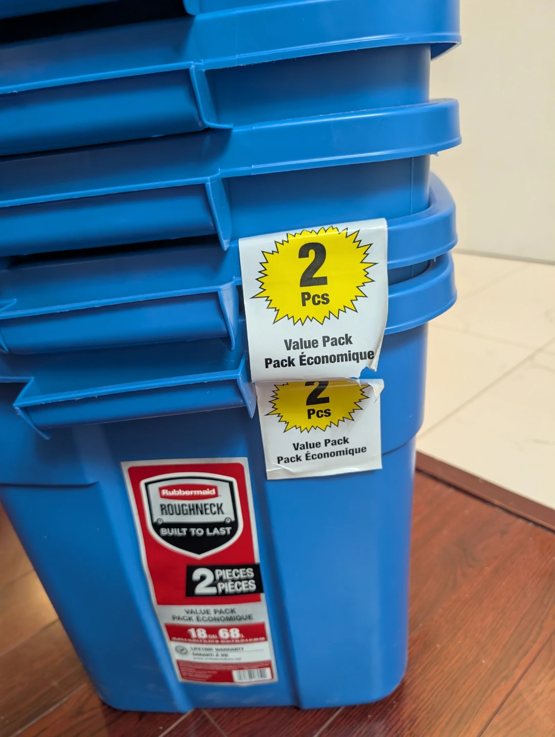 BNWT 10 Rubbermaid Roughneck 18 Gallon Storage Bins - photo 4