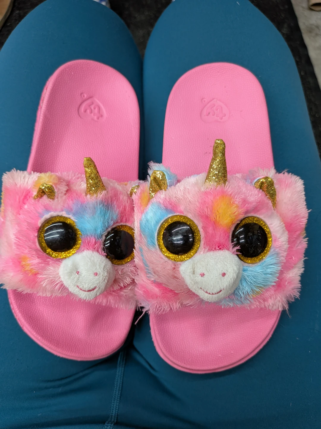 Ty Beanie Boos Unicorn Slippers Size 11-13 ⚽