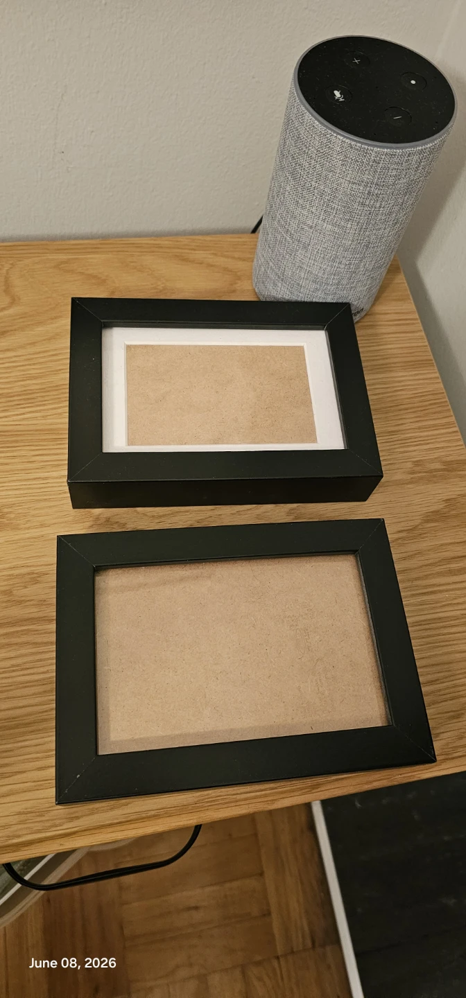 2 Black Picture Frames