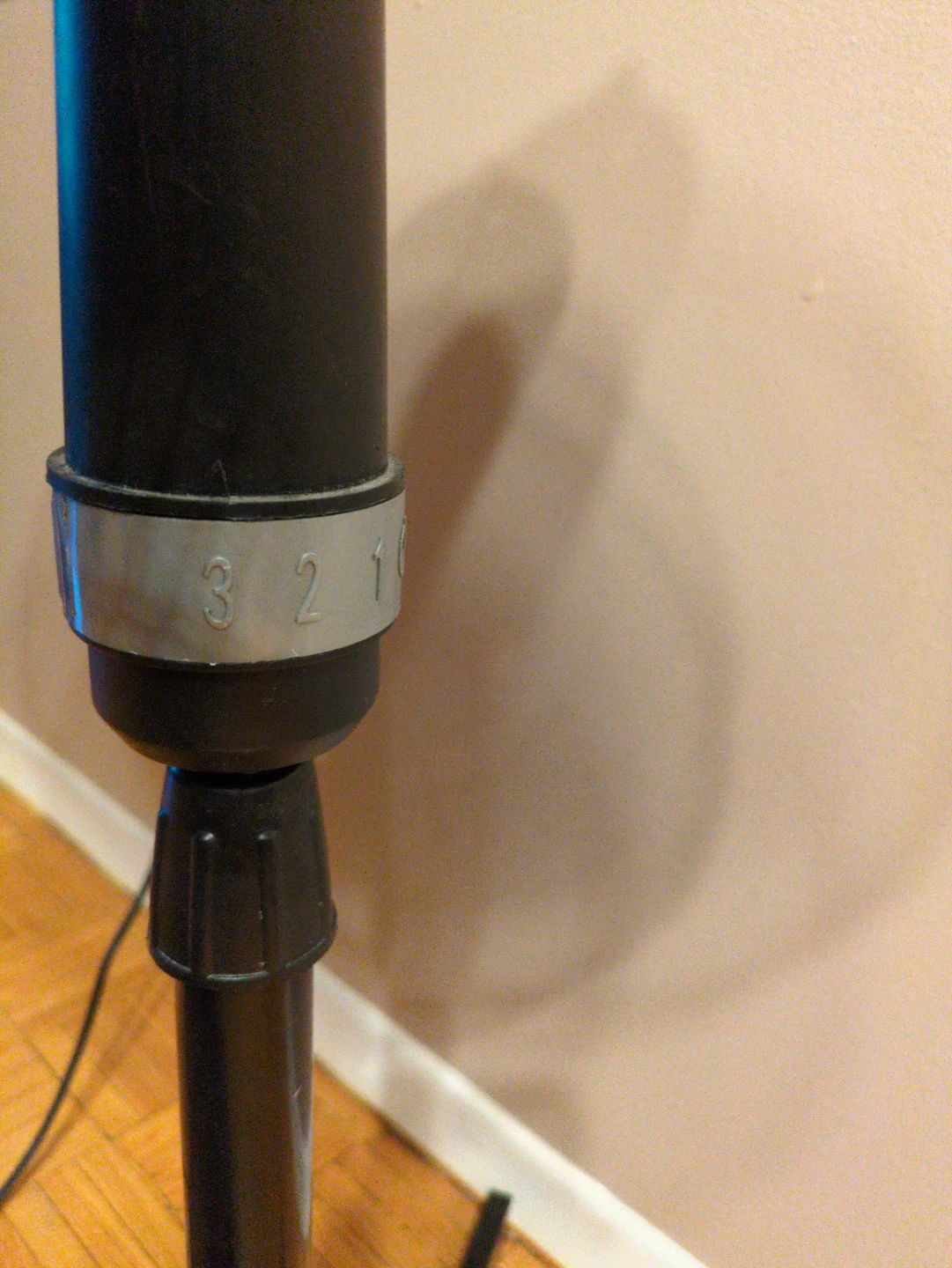 Black Oscillating Stand Fan - photo 2