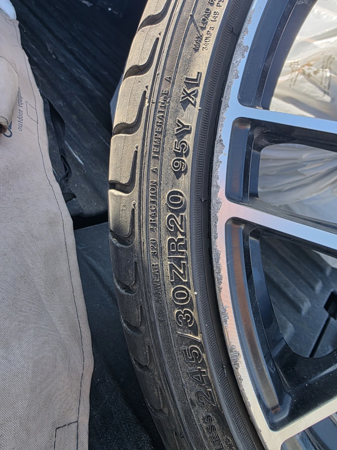245/30ZR20 95Y XL Tires on euro wheels - photo 3