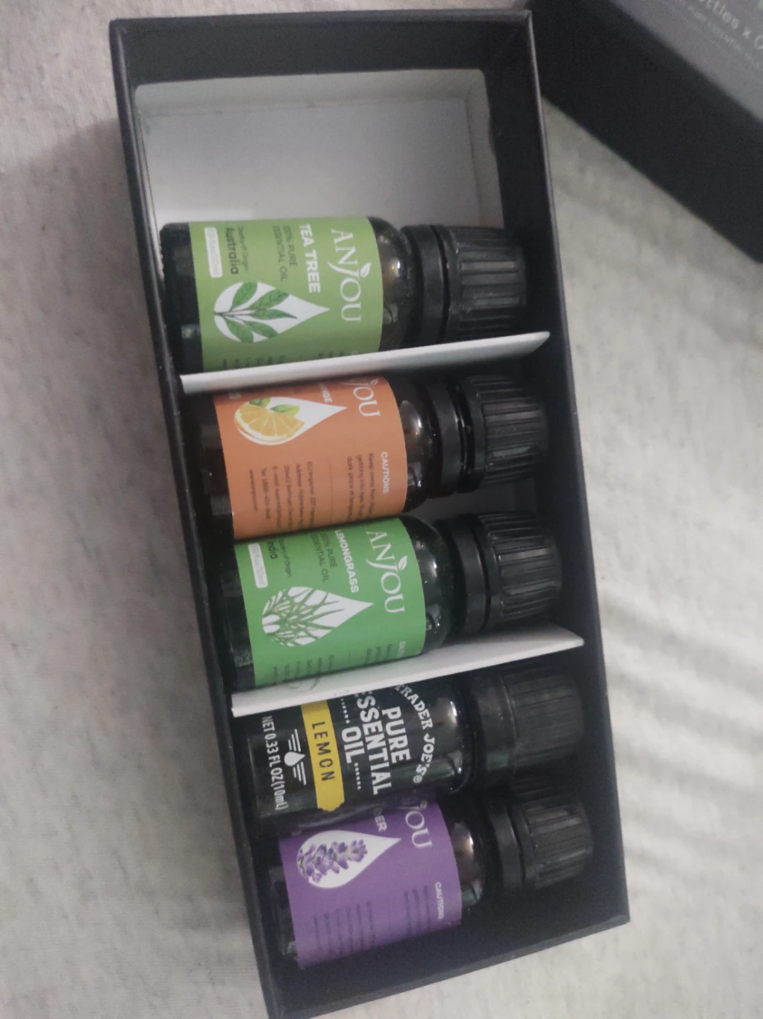 Used Anjou Essential Oils Set - 5 Bottles - photo 2