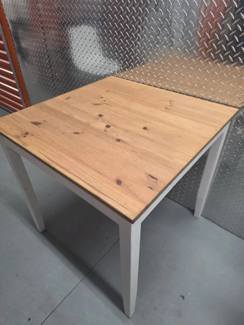IKEA LERHAMN Solid Wood Square Kitchen Table / Compact Desk - photo 4