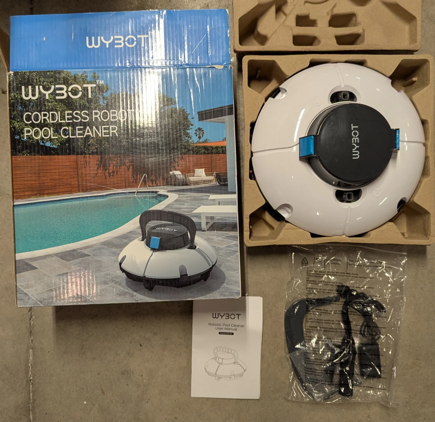 Cordless Robotic Pool Cleaner - 120 Min Runtime