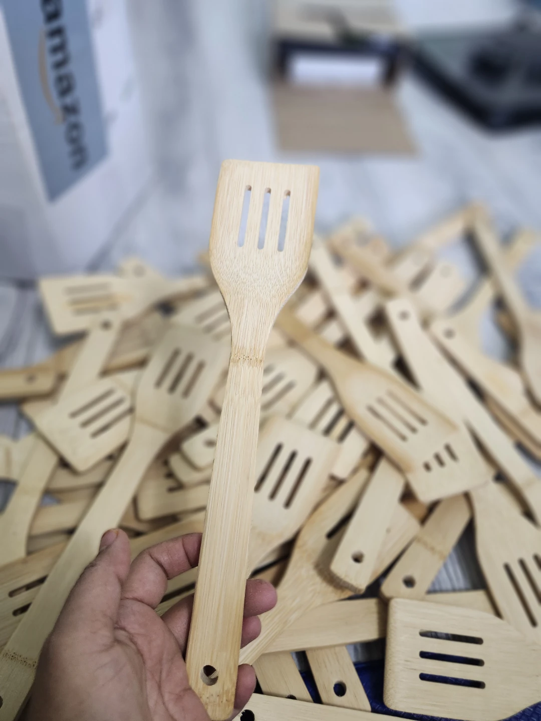 Bamboo Slotted Spatula Set - photo 2