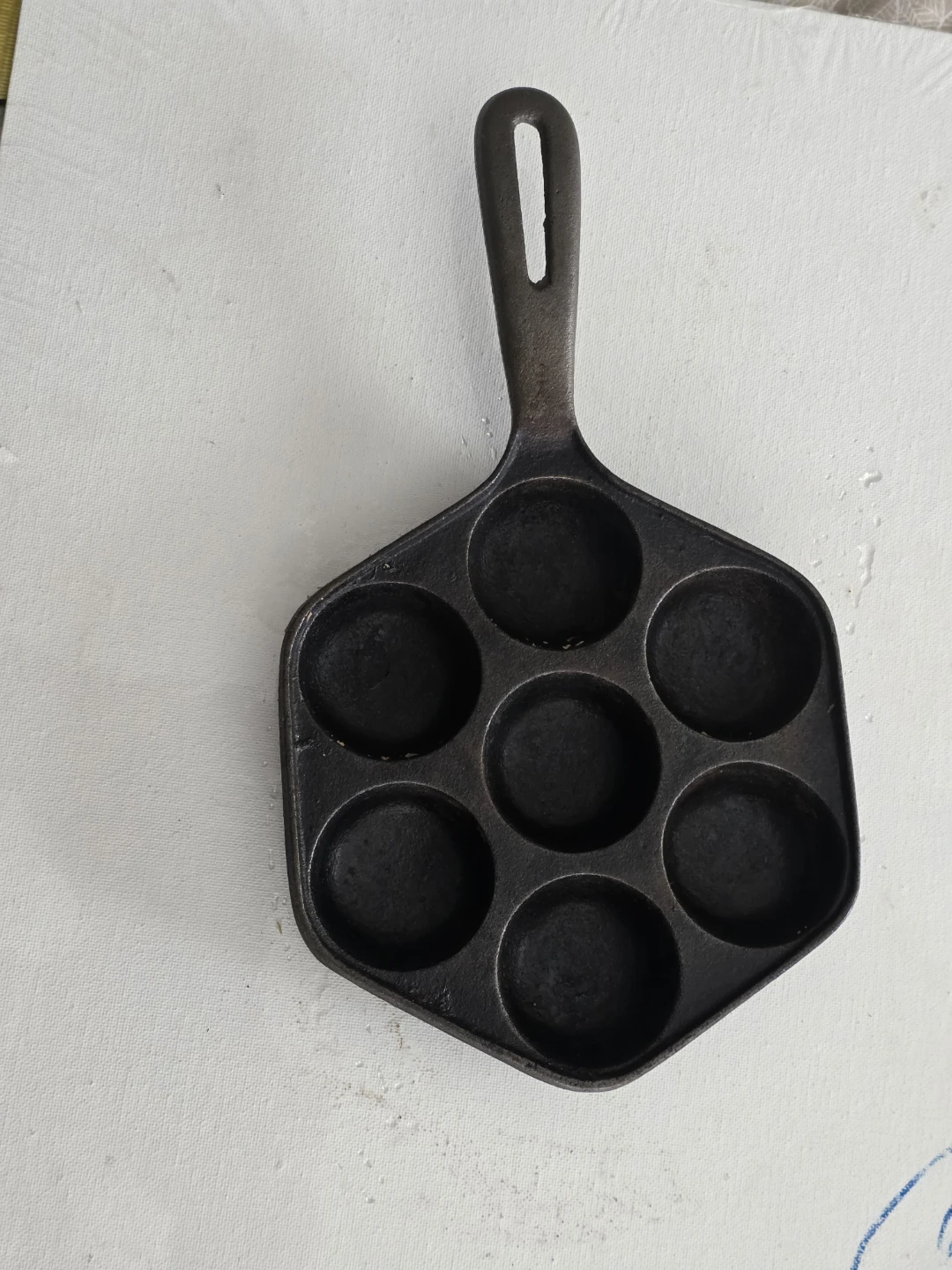 Cast iron Aebleskiver pan