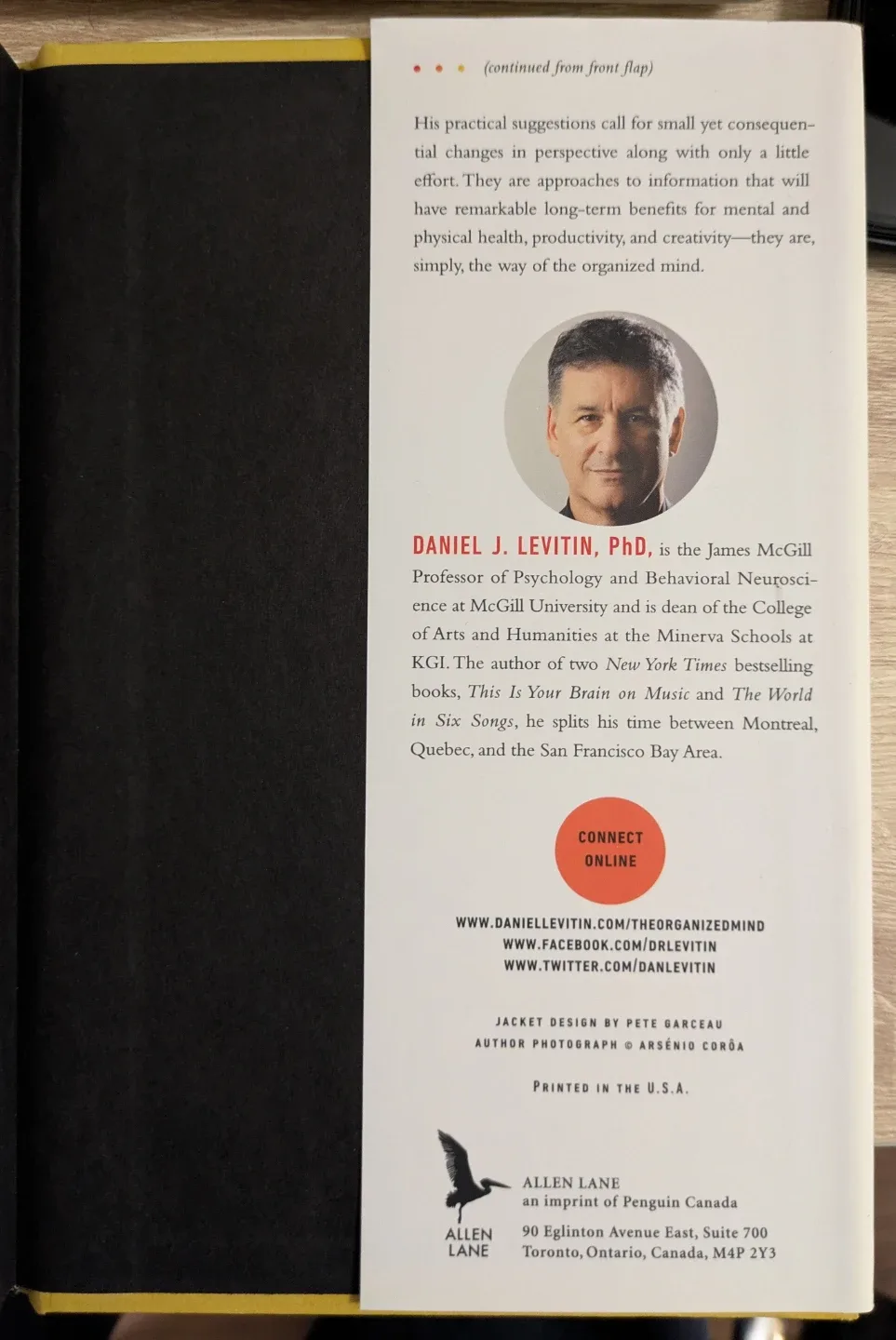 The Organized Mind by Daniel J. Levitin Book - photo 4
