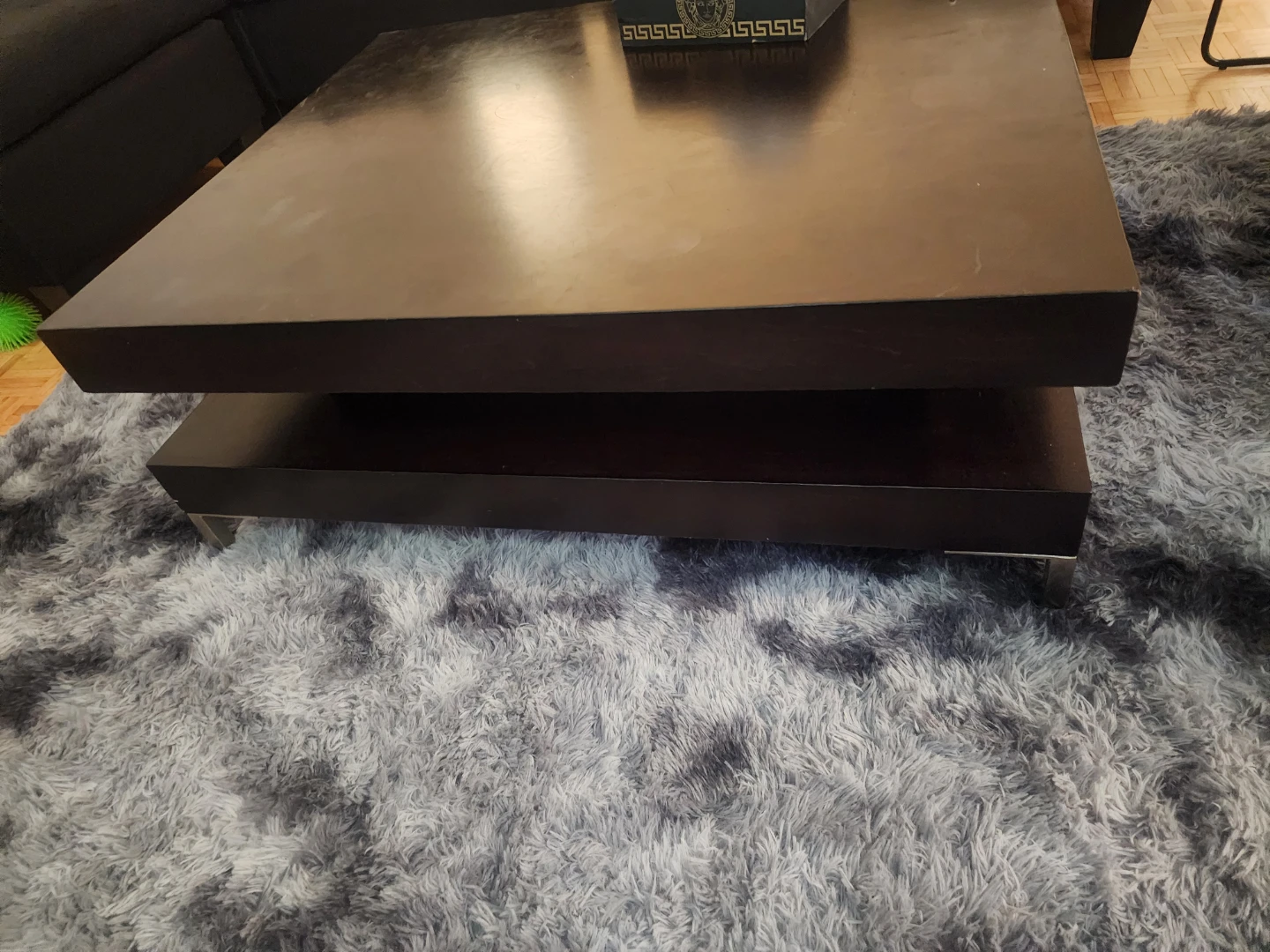 Dark Brown Square Coffee Table