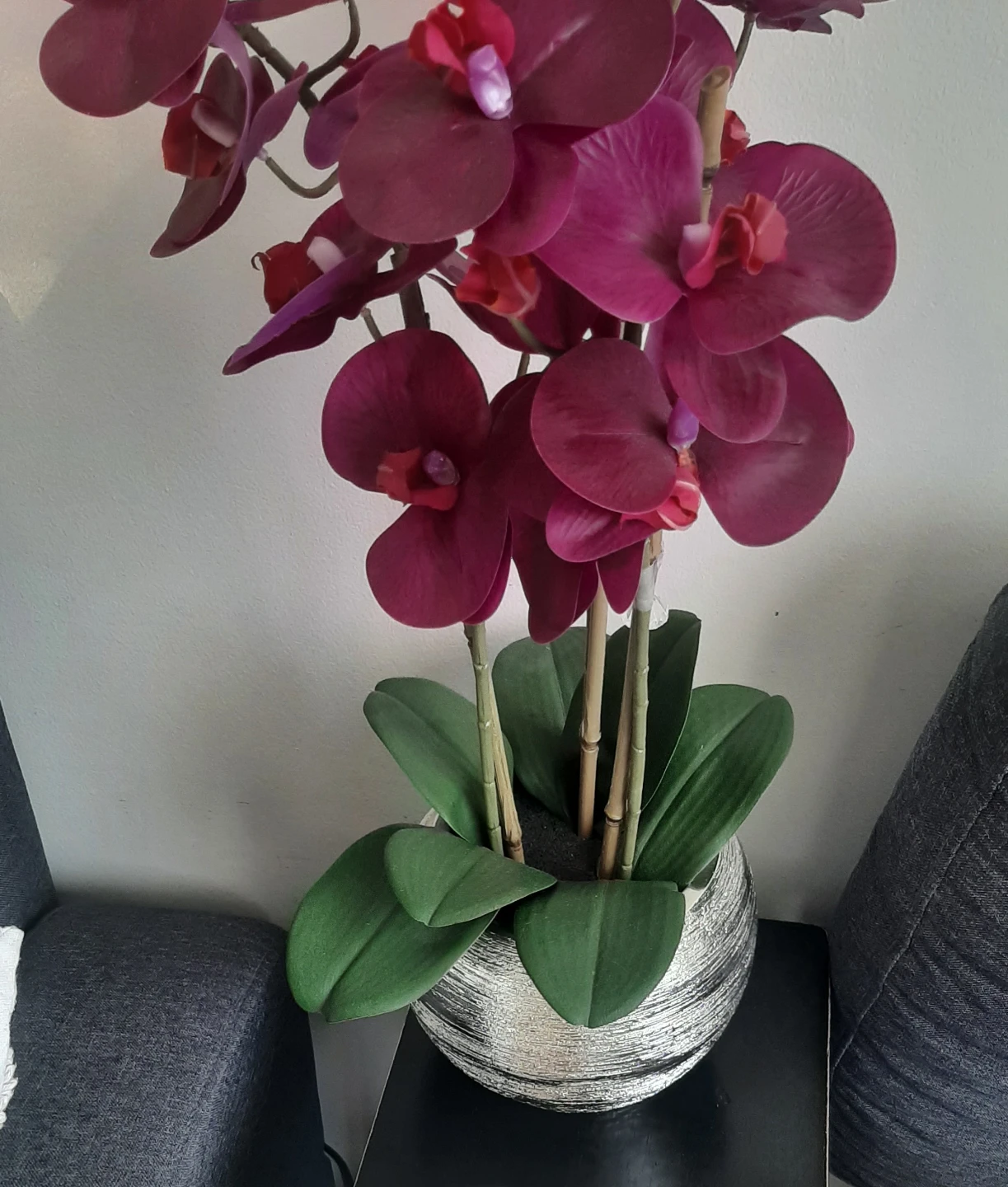 Artificial Orchid Plant in Decorative Pot