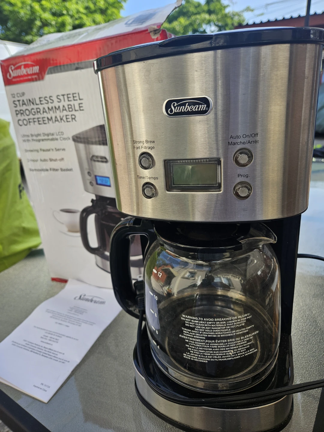 Sunbeam 12 Cup Stainless Steel Programmable Coffeemaker - photo 2