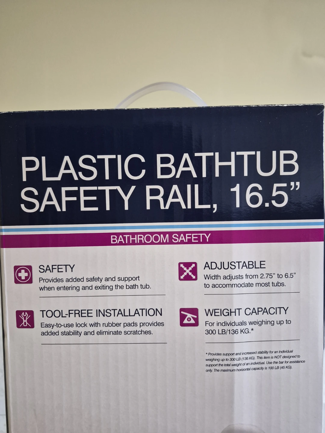 Drive Plastic Bathtub Safety Rail, 16.5" - photo 2