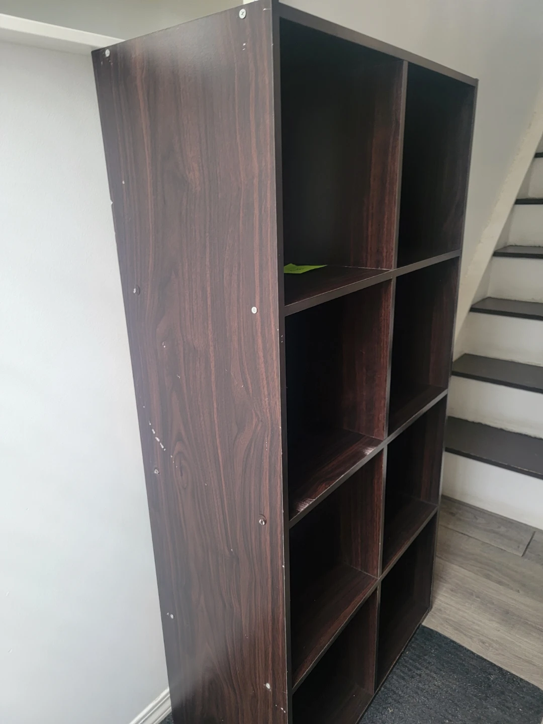 Dark Brown 8-Cube Bookshelf - photo 2