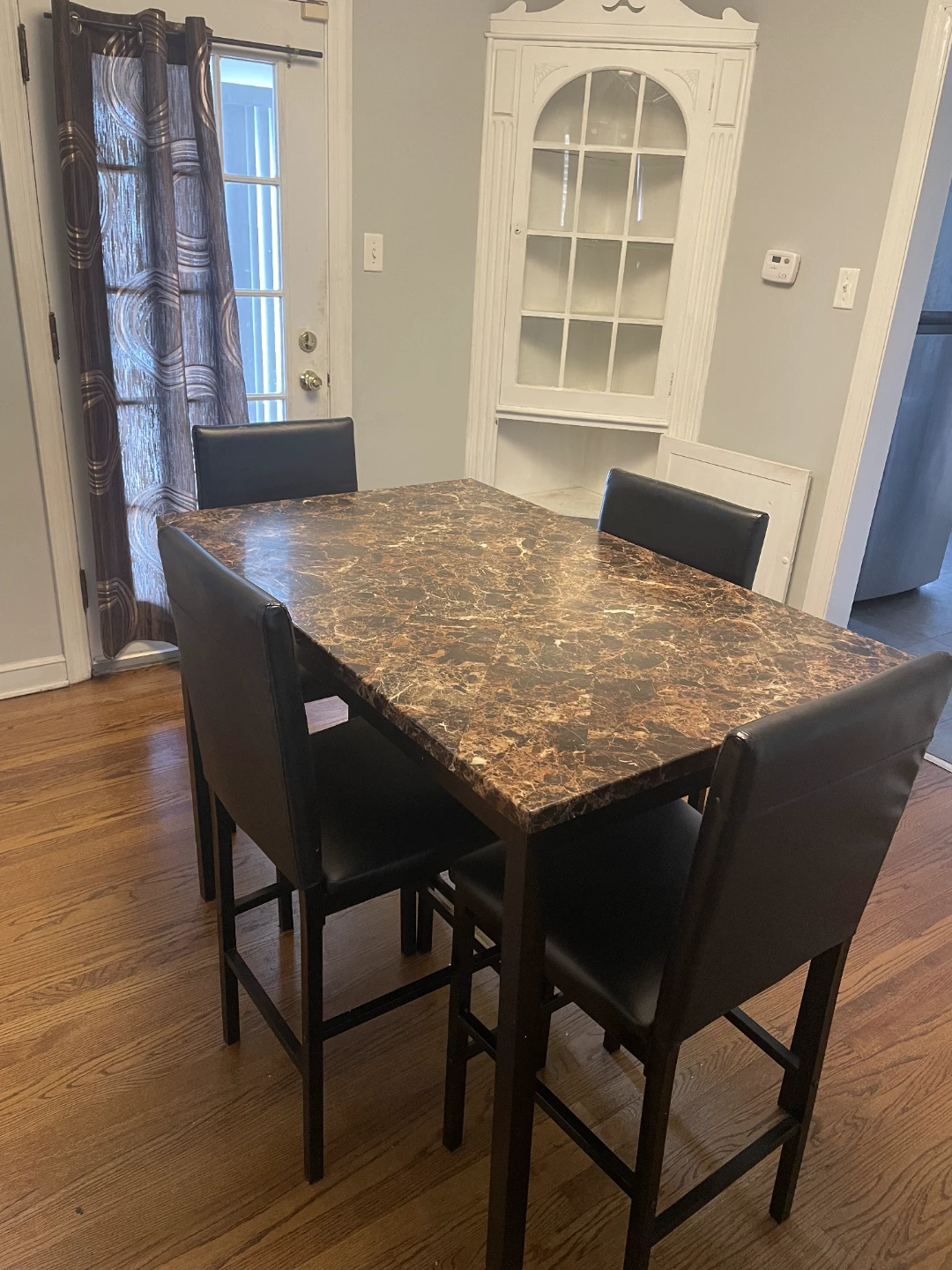 Counter Height Dining Set with Marble Top - photo 2