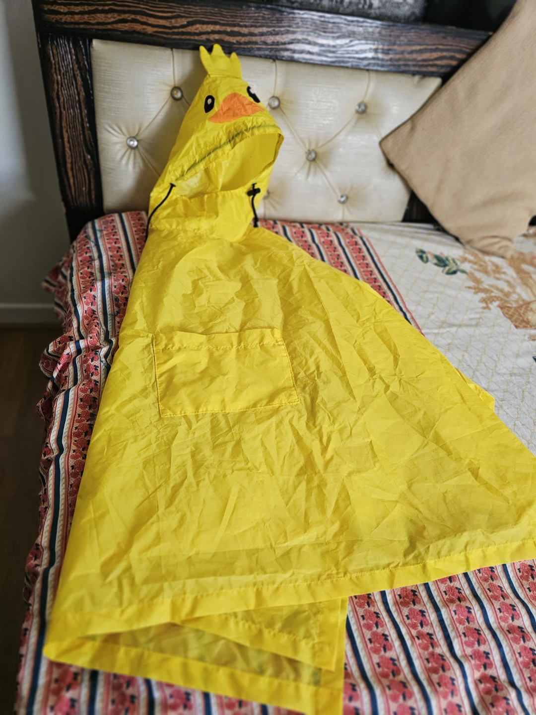 Yellow Duck Hooded Rain Poncho