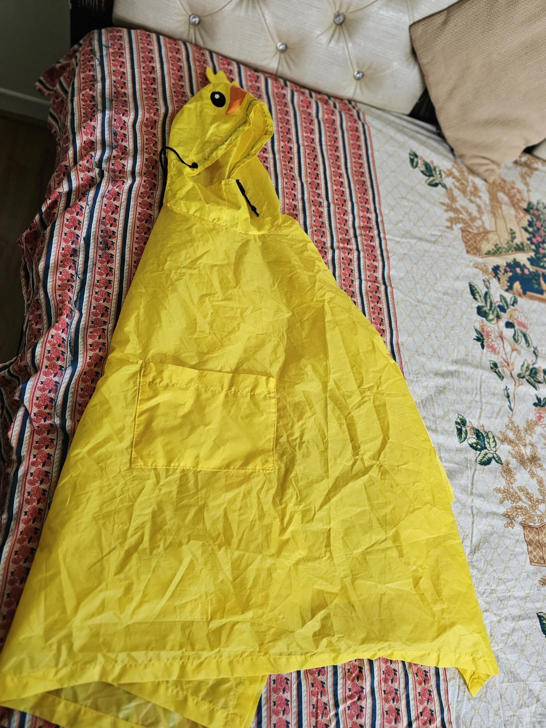 Yellow Duck Hooded Rain Poncho - photo 2