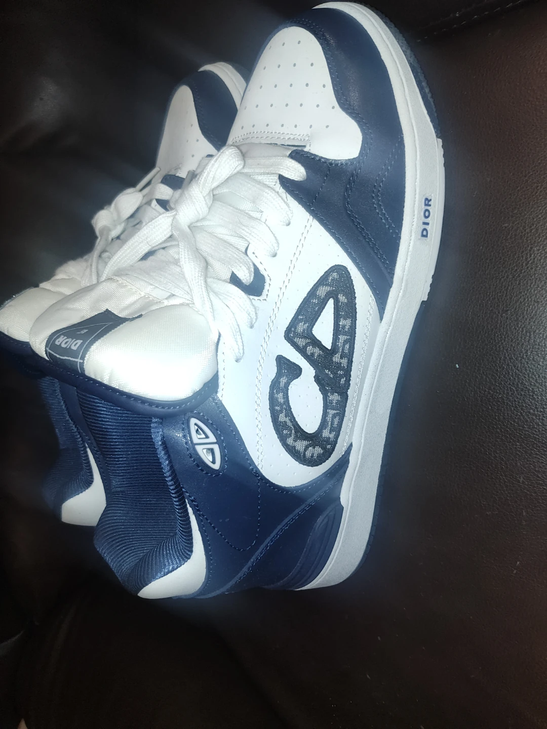 Dior B57 High Top Sneakers - Navy/White