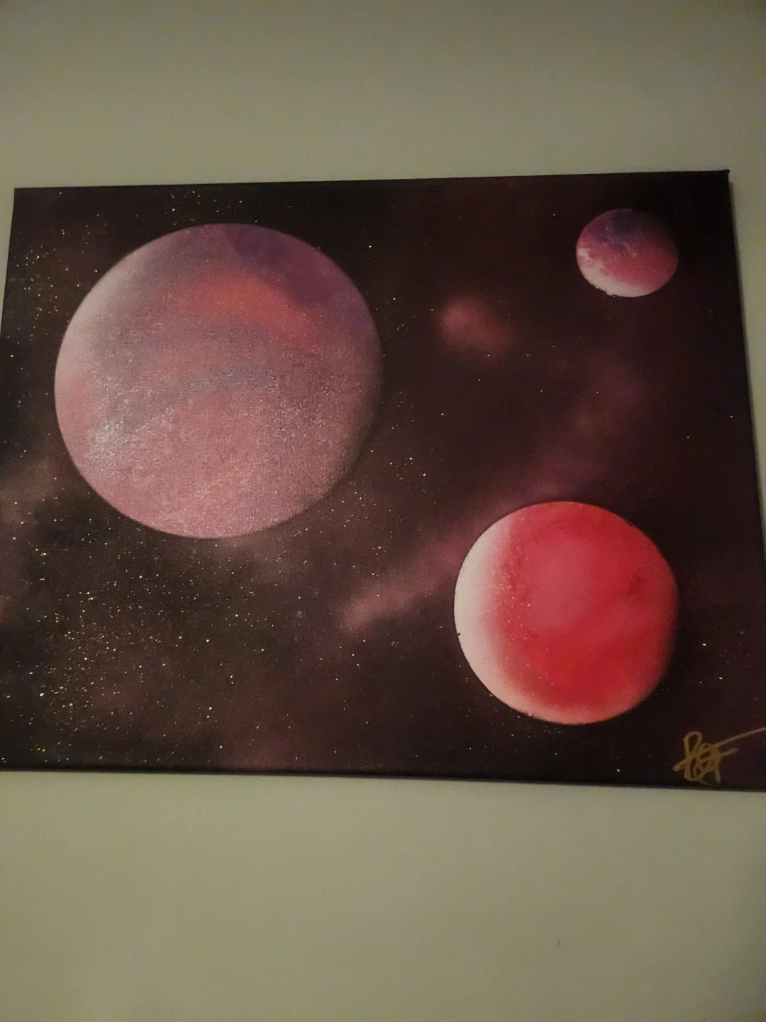 Spray paint art all done at home