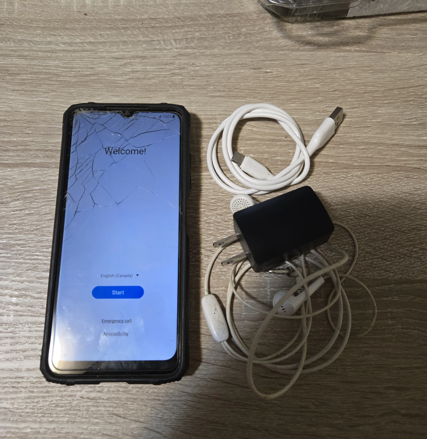 Samsung Galaxy A03 with Charger and Earbuds - photo 2