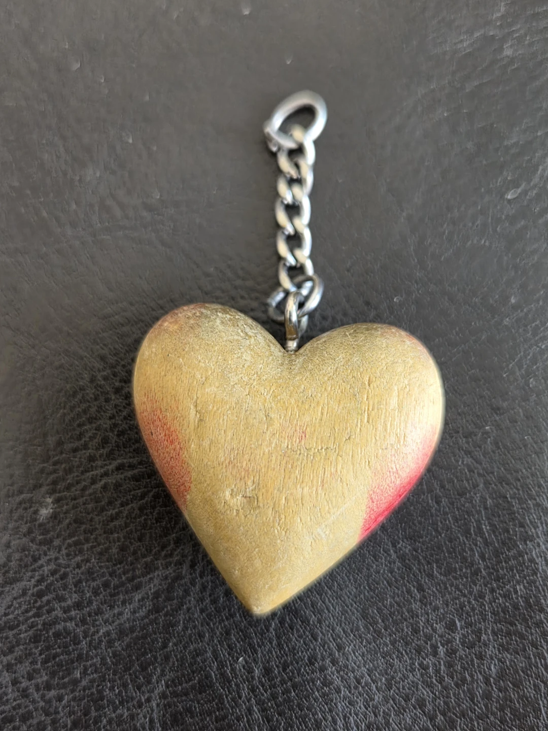 Wooden Heart Keychain - photo 2