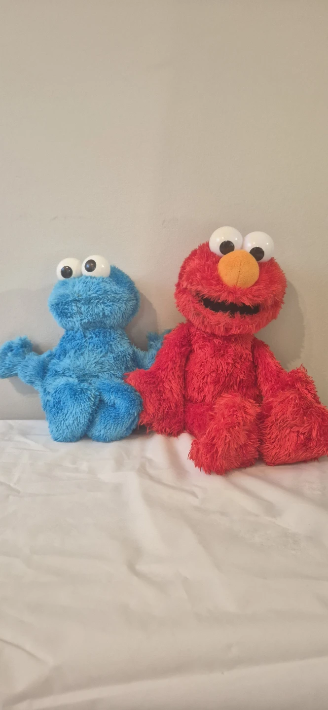 Sesame Street Elmo and Cookie Monster Plush Toys