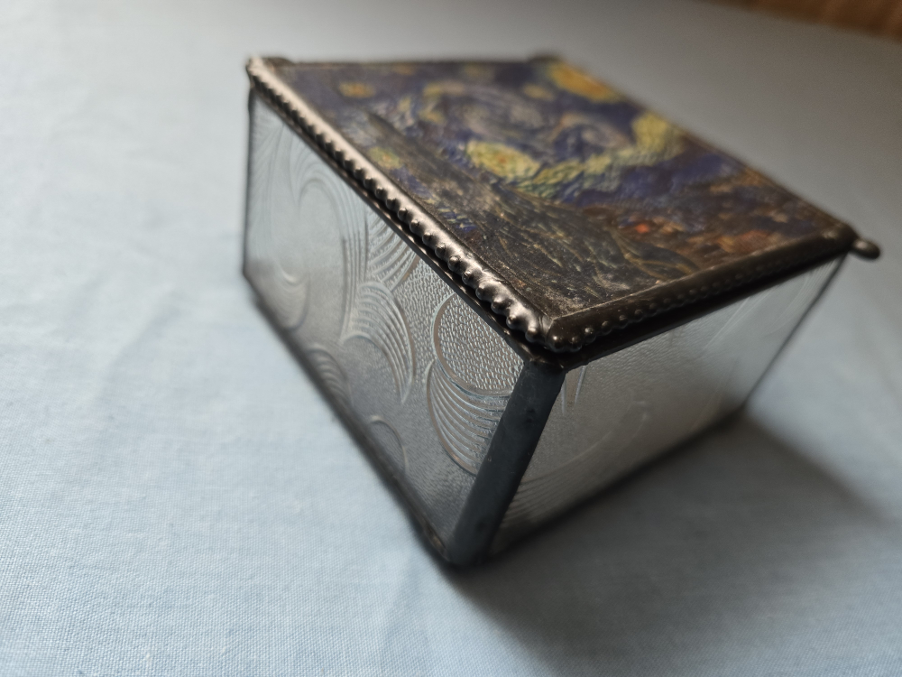 Van Gogh Starry Night Hinged Trinket Box - photo 3