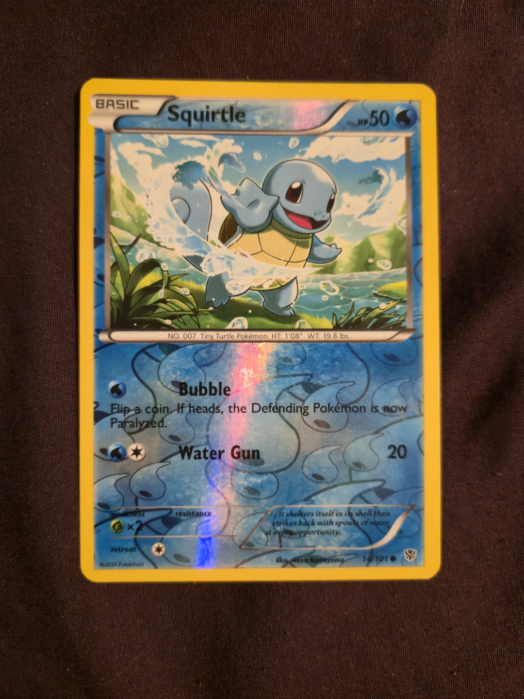 Pokemon Basic Squirtle Card