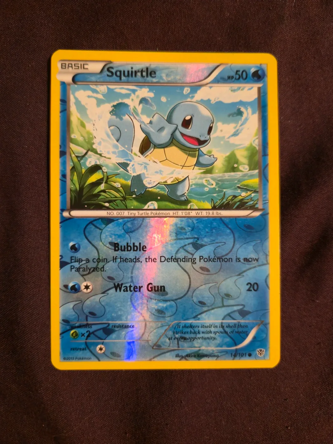 Pokemon Basic Squirtle Card
