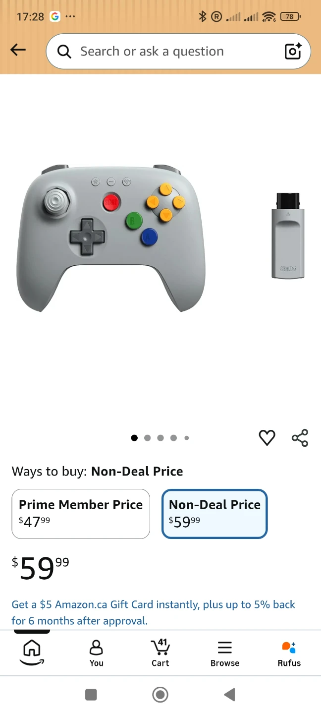 8BitDo 64 2.4G Wireless Controller - photo 3