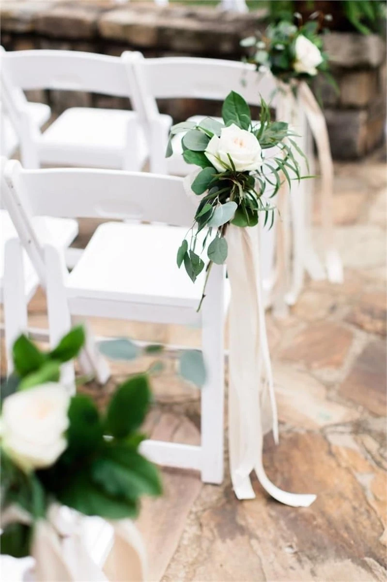White Folding Padded Seat Chair - photo 4