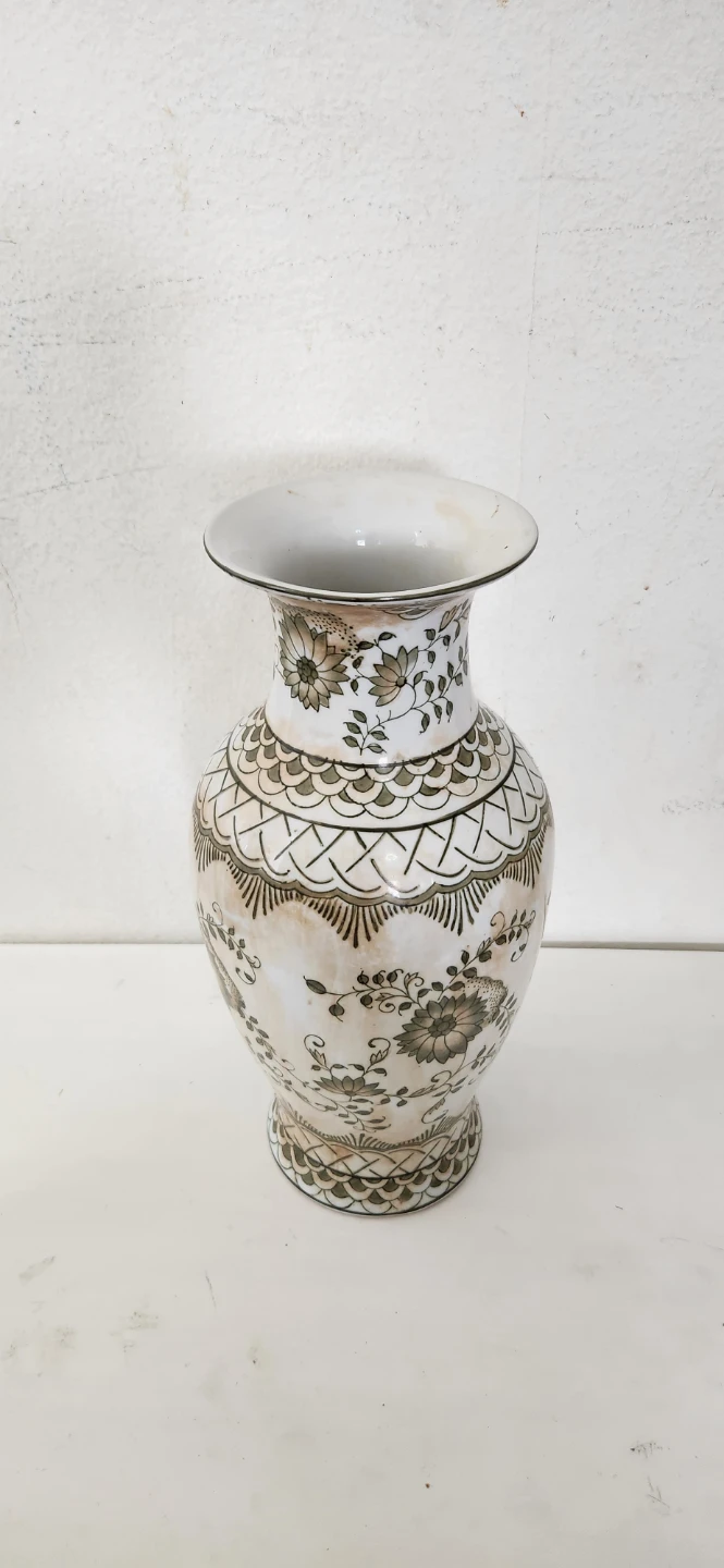 Vintage Floral Ceramic Vase - photo 2