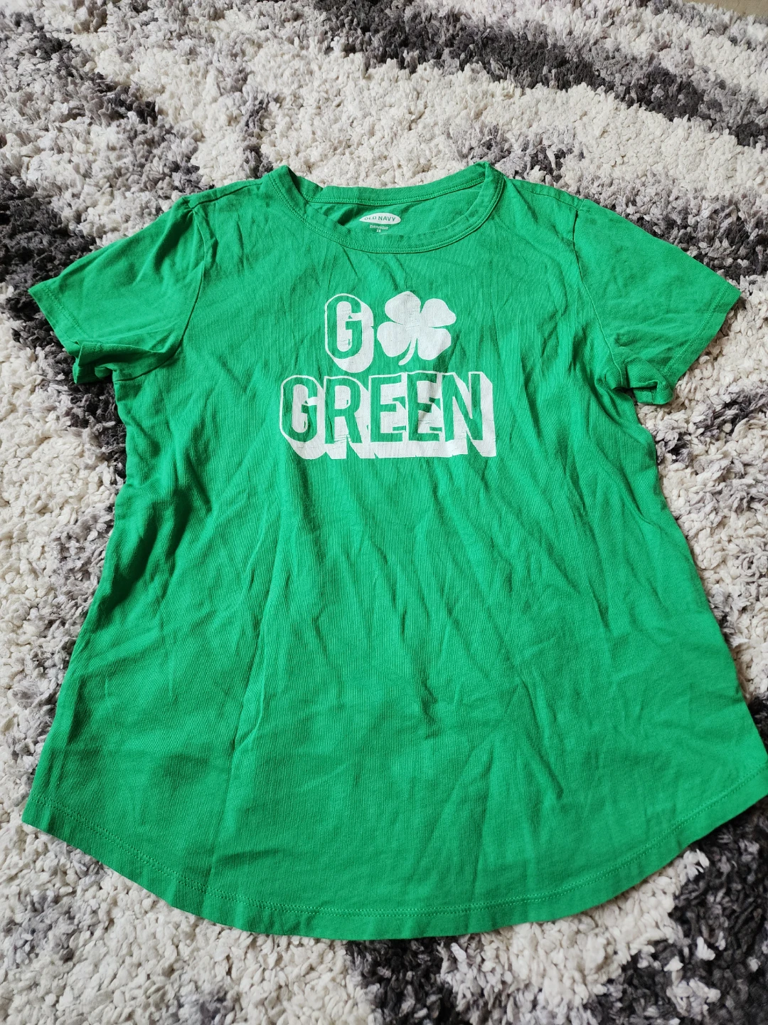 Old Navy Green "Go Green" T-Shirt XS