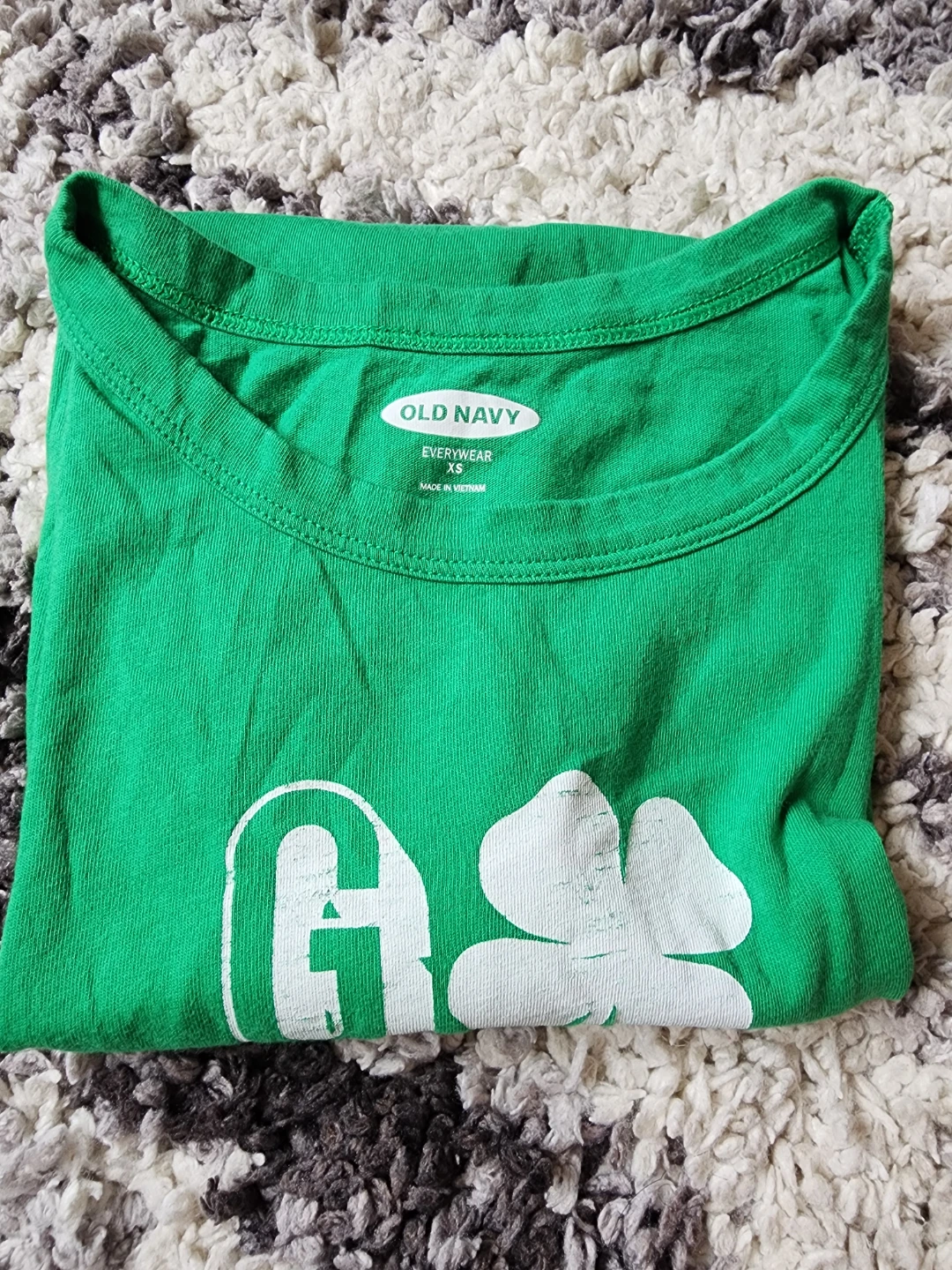 Old Navy Green "Go Green" T-Shirt XS - photo 3