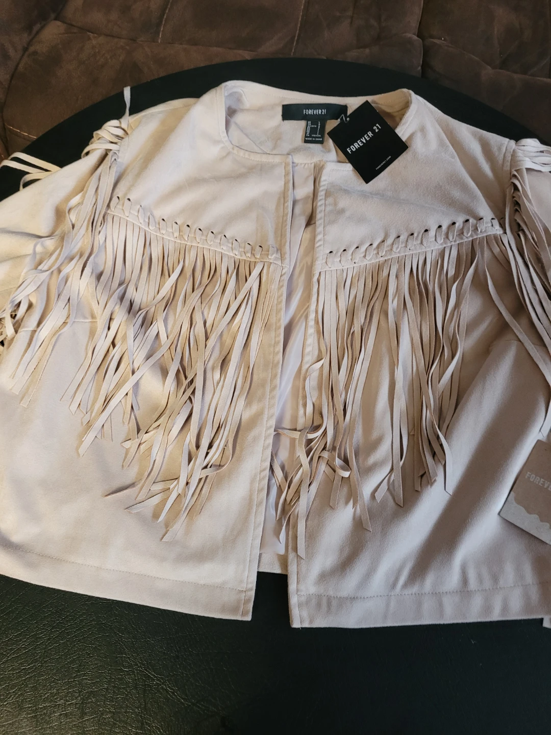 Forever 21 Faux Suede Fringe Jacket - photo 2