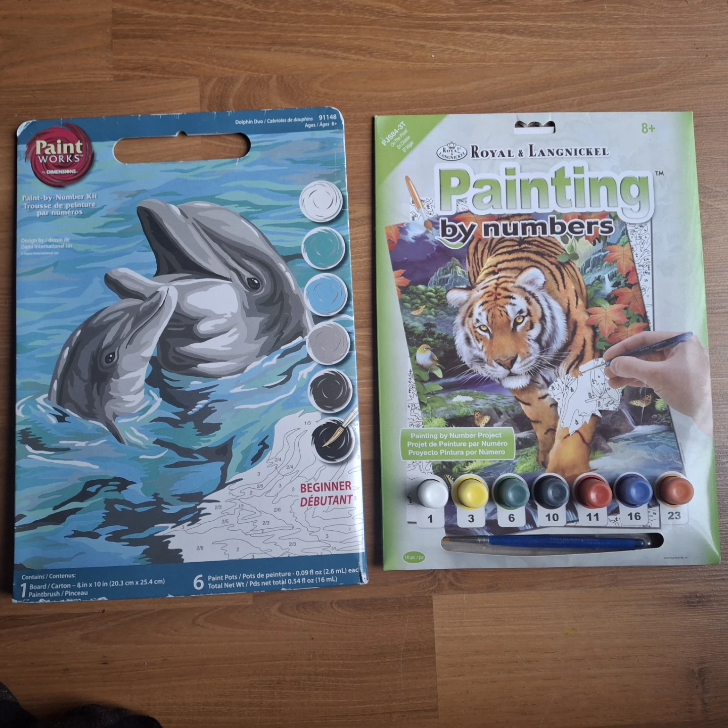 Paint by Number Kits - Dolphins & Tiger