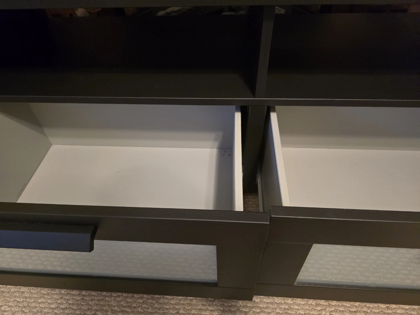 Black TV Stand with Storage - photo 4