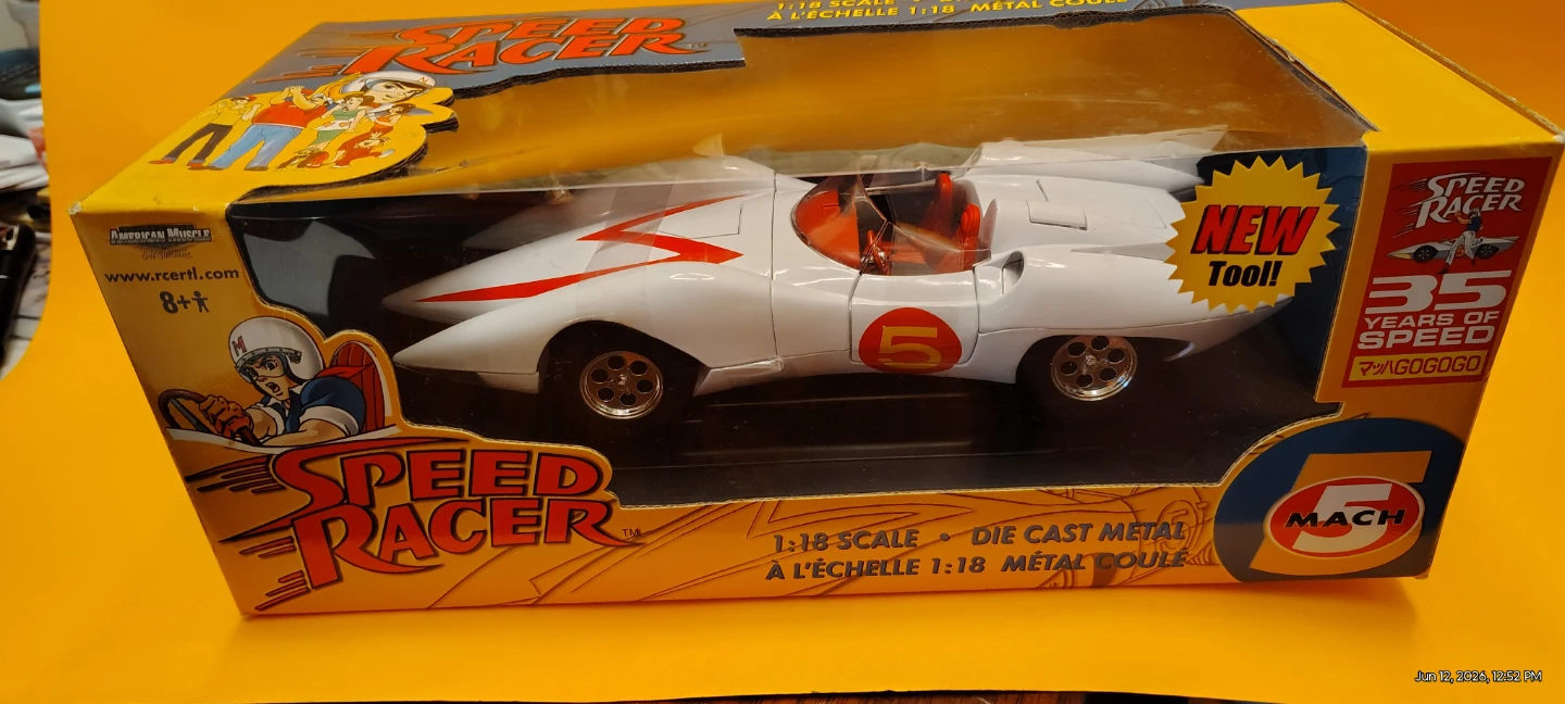 Speed Racer Mach 5 1:18 Scale Die Cast Metal Car - photo 4