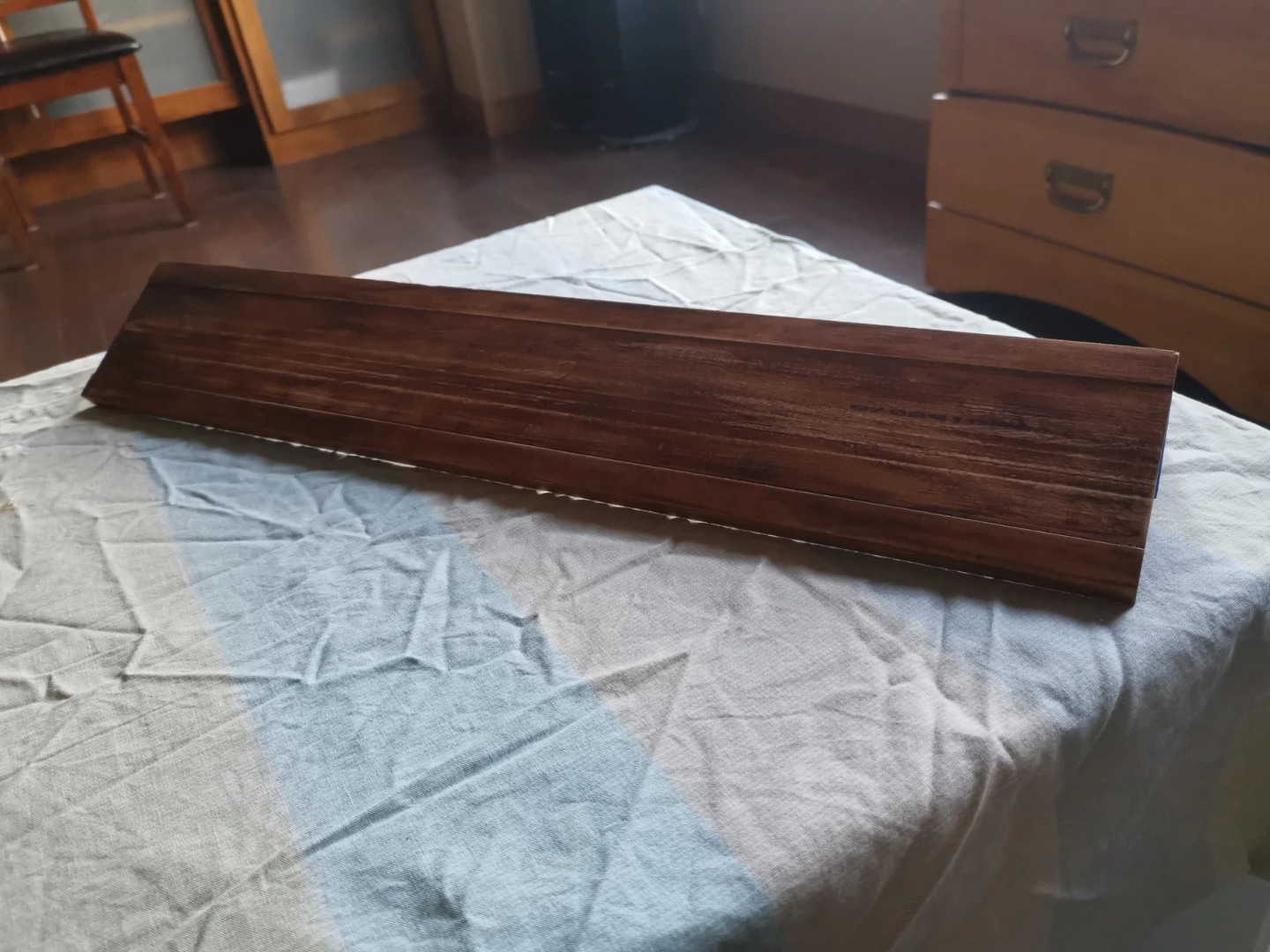 Handmade Floating Shelf - Dark Wood Finish - $5 - photo 3