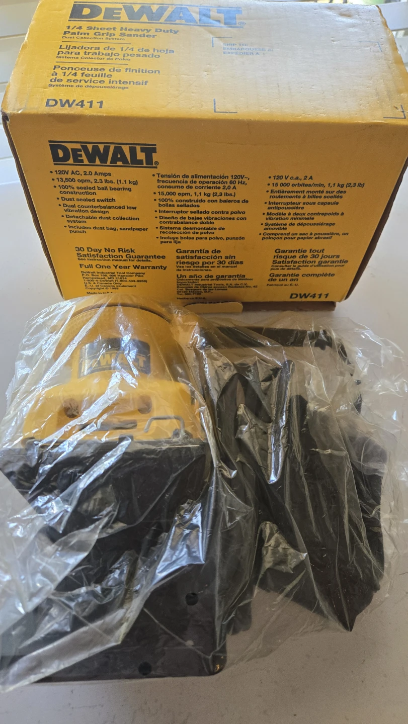 DEWALT DW411 1/4 Sheet Heavy Duty Palm Grip Sander - photo 2
