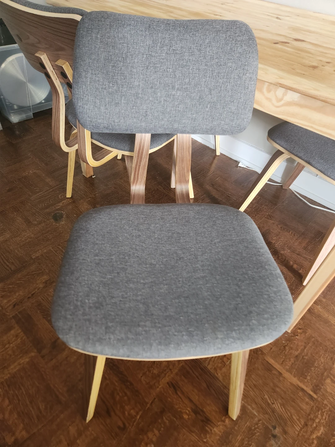 Wooden Dining Table with 4 Chairs - photo 2