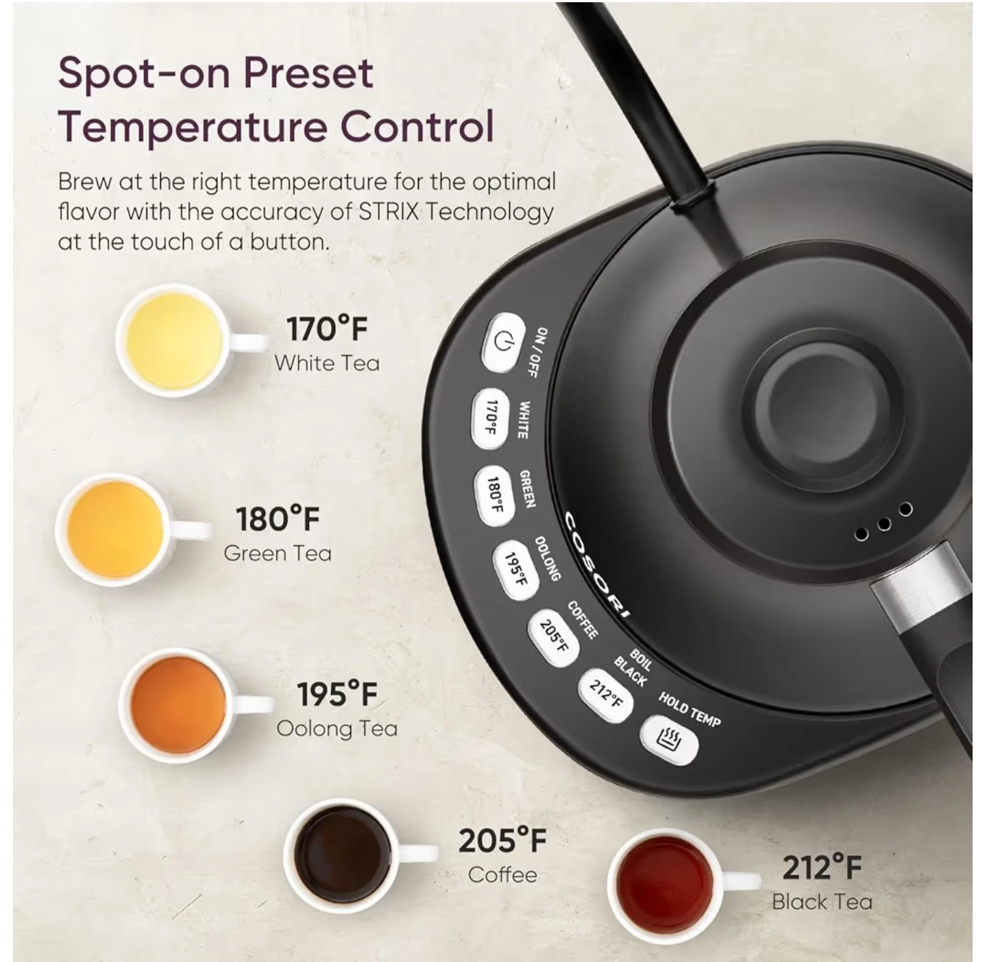 COSORI Electric Gooseneck Kettle - photo 3